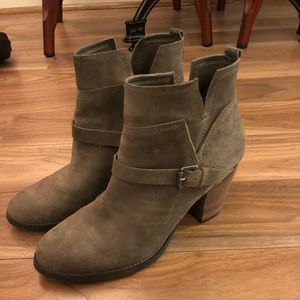 Ivanka Trump Suede Olive Green Boots